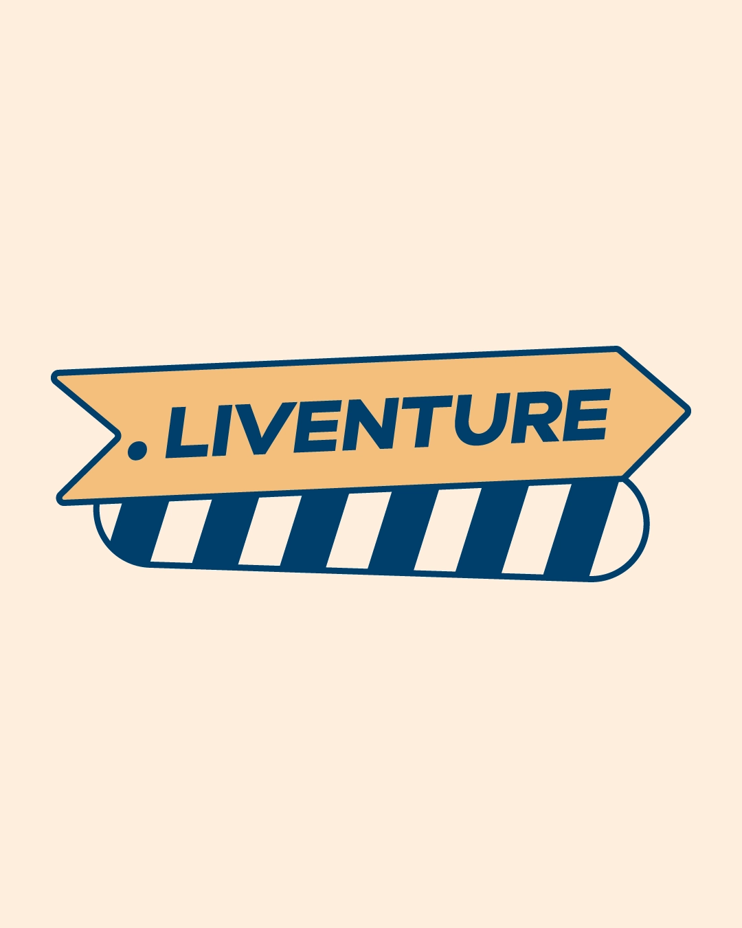 Création du logo et de la charte graphique de Liventure, agence spécialisée en captation et production vidéo live.